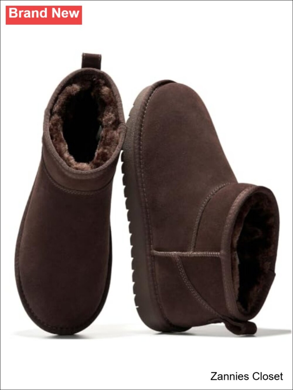 ✨Project Cloud Genuine Leather Fur-Lined Ankle Booties Women's
